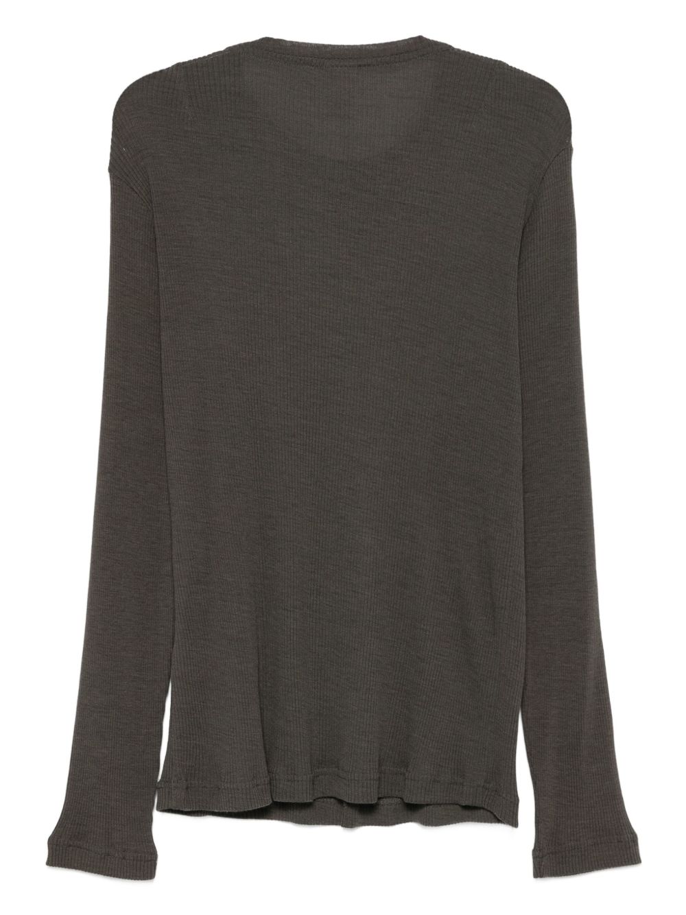 T-shirt a maniche lunghe in marrone Ranra - uomo 