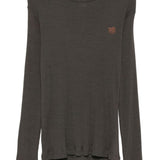 T-shirt a maniche lunghe in marrone Ranra - uomo 
