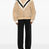 Giacca imbottita con cappuccio in beige Raxxy - donna 