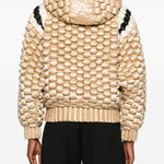 Giacca imbottita con cappuccio in beige Raxxy - donna 
