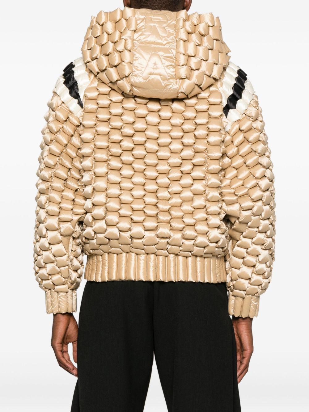 Giacca imbottita con cappuccio in beige Raxxy - donna 