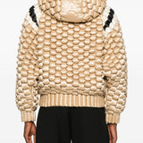Giacca imbottita con cappuccio in beige Raxxy - donna 