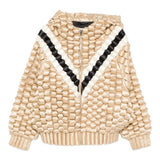 Giacca imbottita con cappuccio in beige Raxxy - donna 