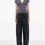 Pantaloni dritti in nero Remain - donna 