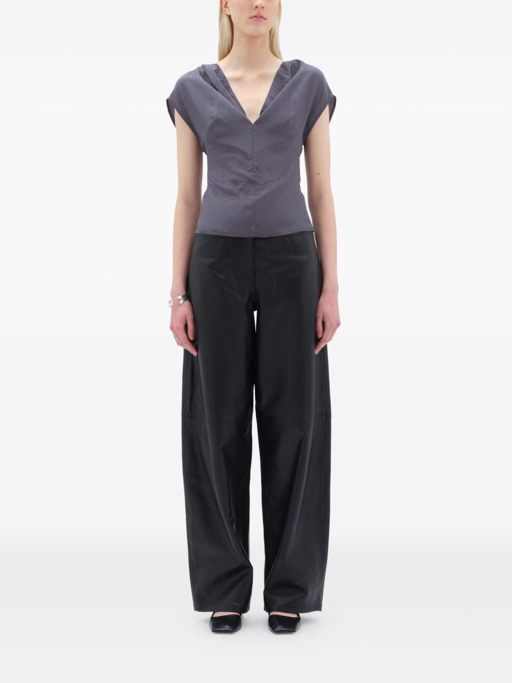 Pantaloni dritti in nero Remain - donna 
