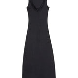 Abito lungo smanicato in nero Remain - donna 