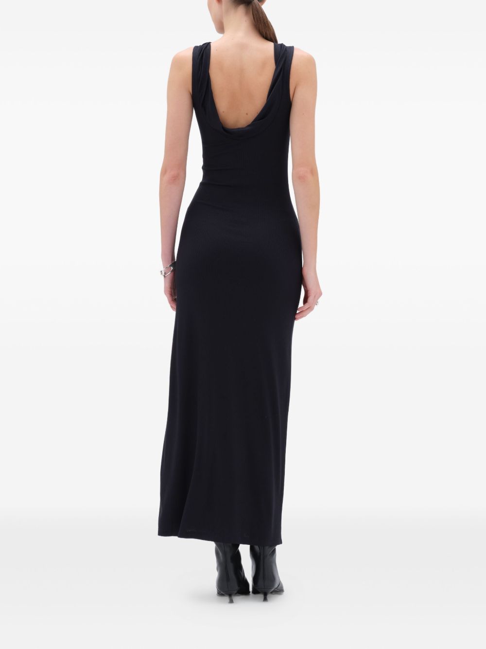 Abito lungo smanicato in nero Remain - donna 