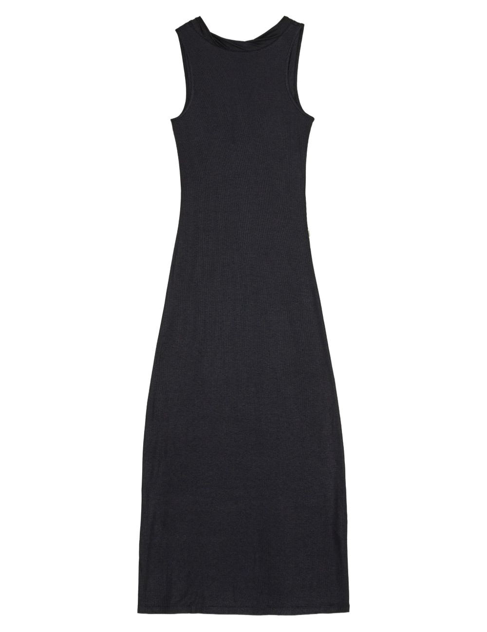 Abito lungo smanicato in nero Remain - donna 