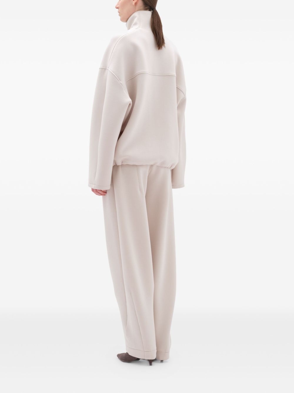 Felpa con zip in grigio ghiaccio Remain - donna 