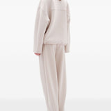 Felpa con zip in grigio ghiaccio Remain - donna 