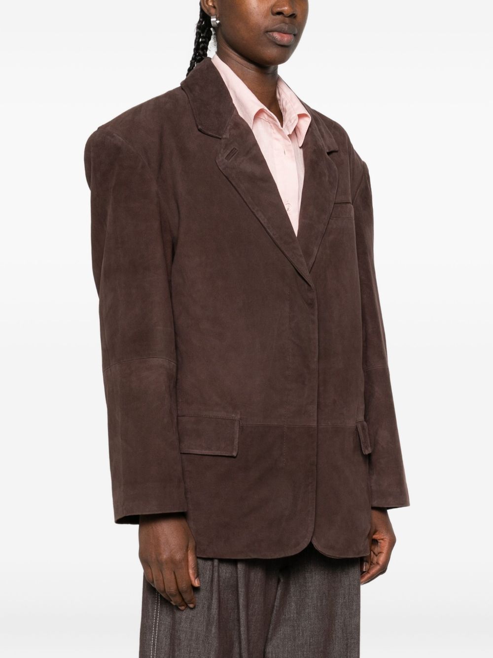 Blazer monopetto in marrone Remain - donna 