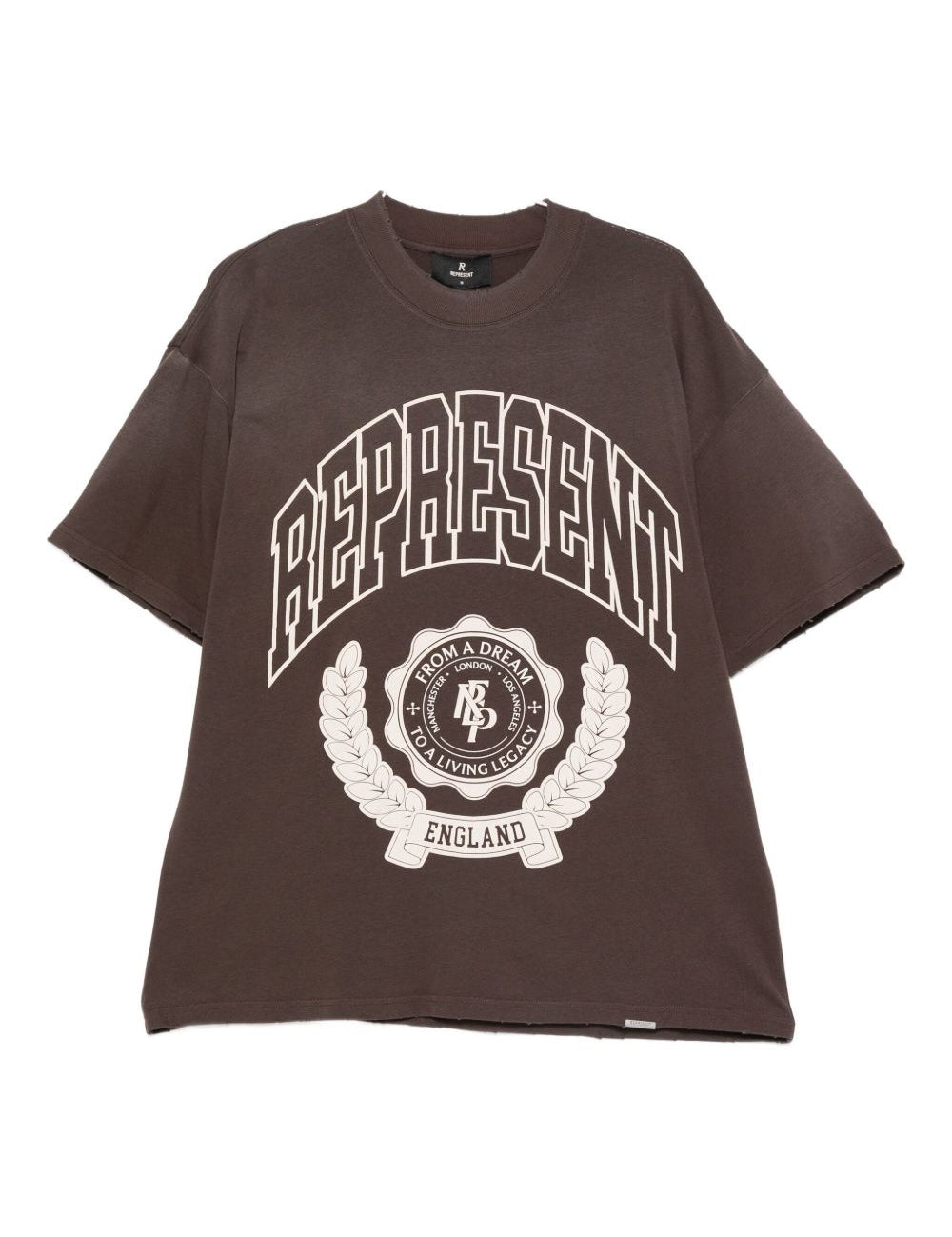 T-shirt con stampa grafica legacy in marrone Represent - uomo 