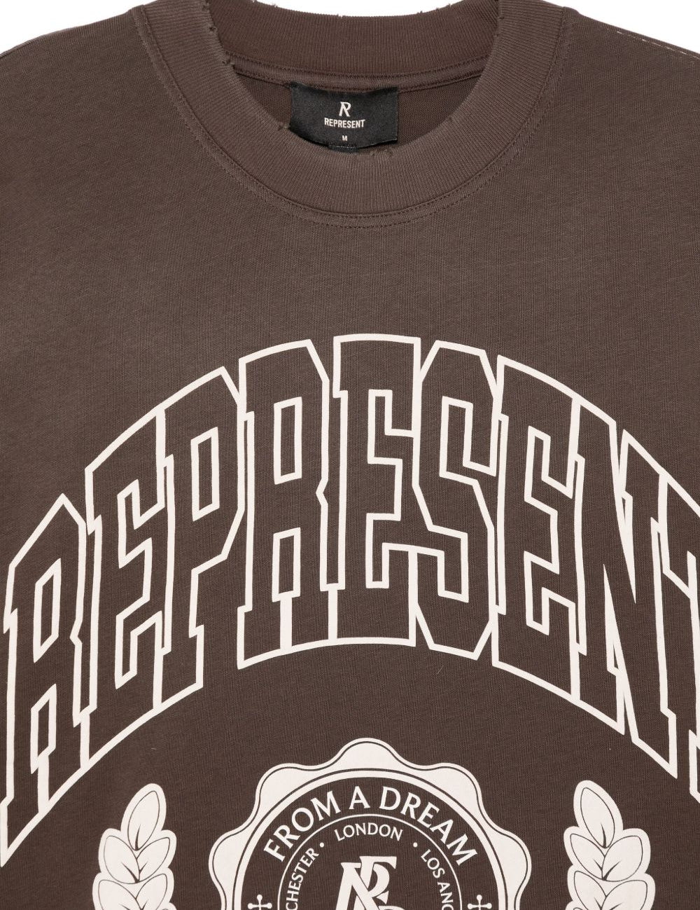 T-shirt con stampa grafica legacy in marrone Represent - uomo 