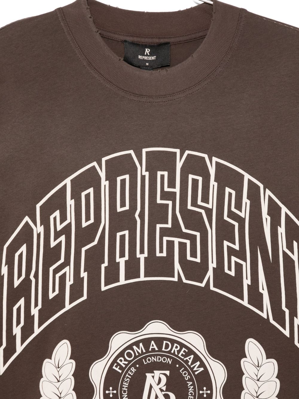 T-shirt con stampa grafica legacy in marrone Represent - uomo 