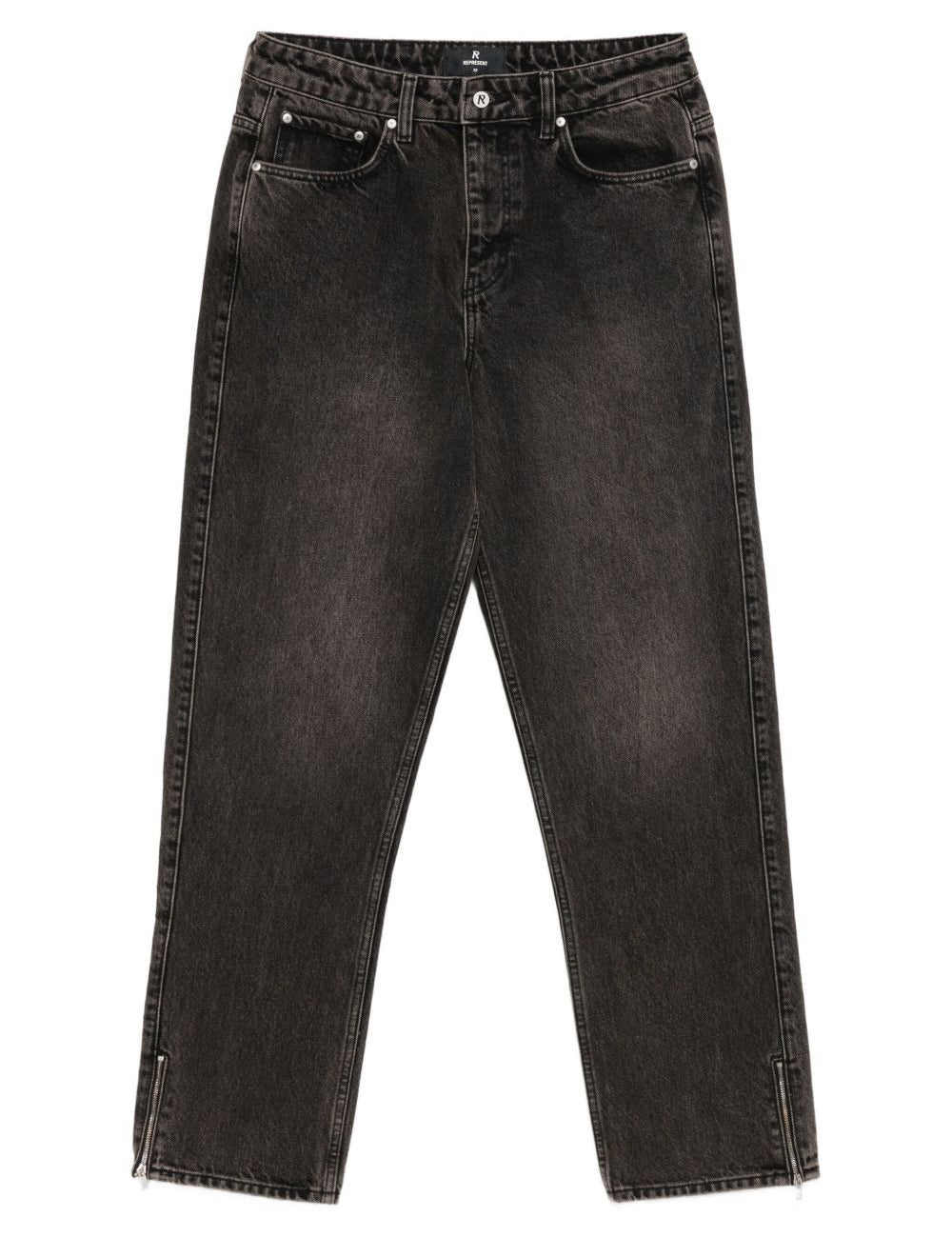 Jeans con zip in nero Represent - uomo 