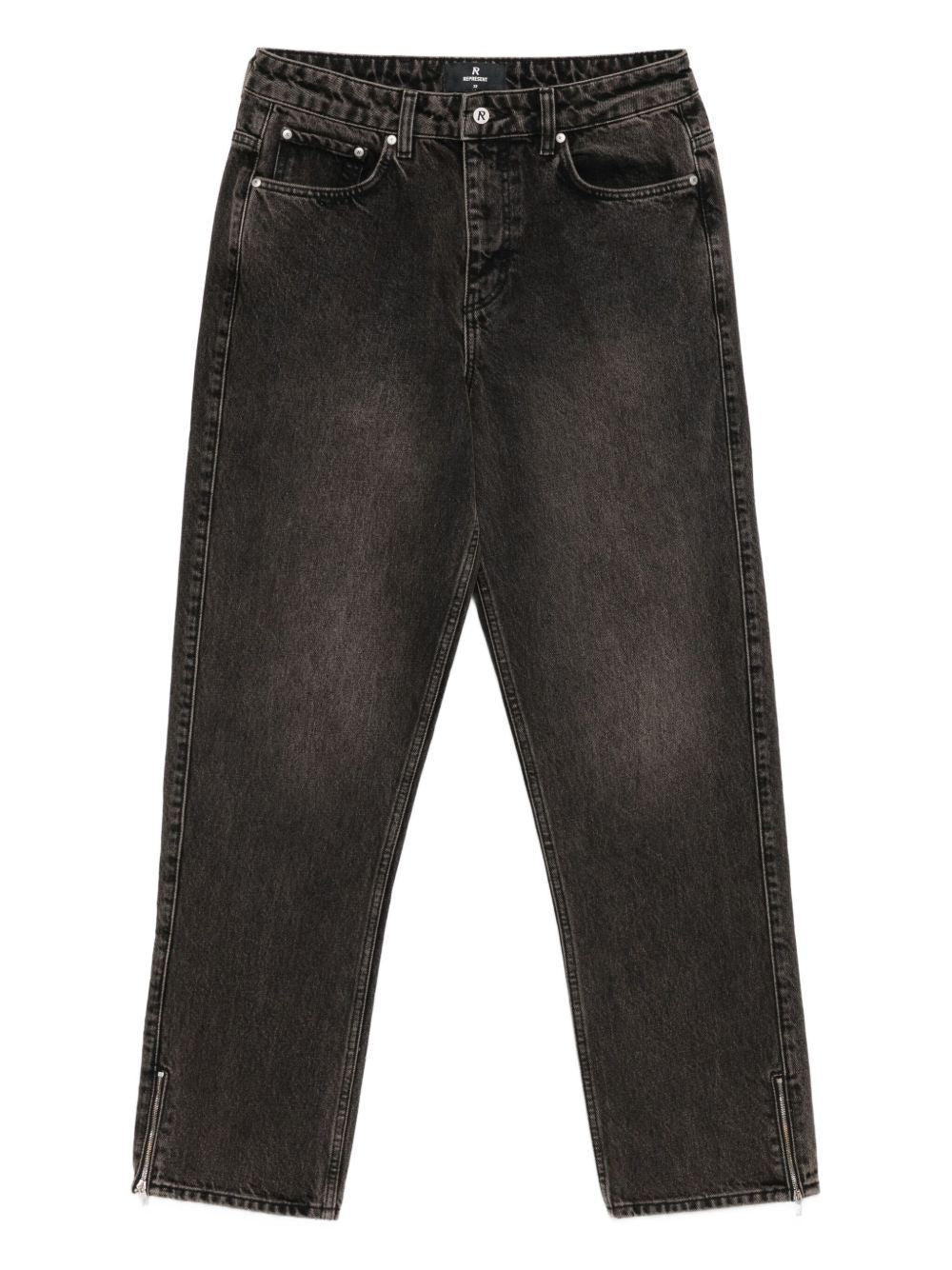 Jeans con zip in nero Represent - uomo 