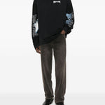 Jeans con zip in nero Represent - uomo 