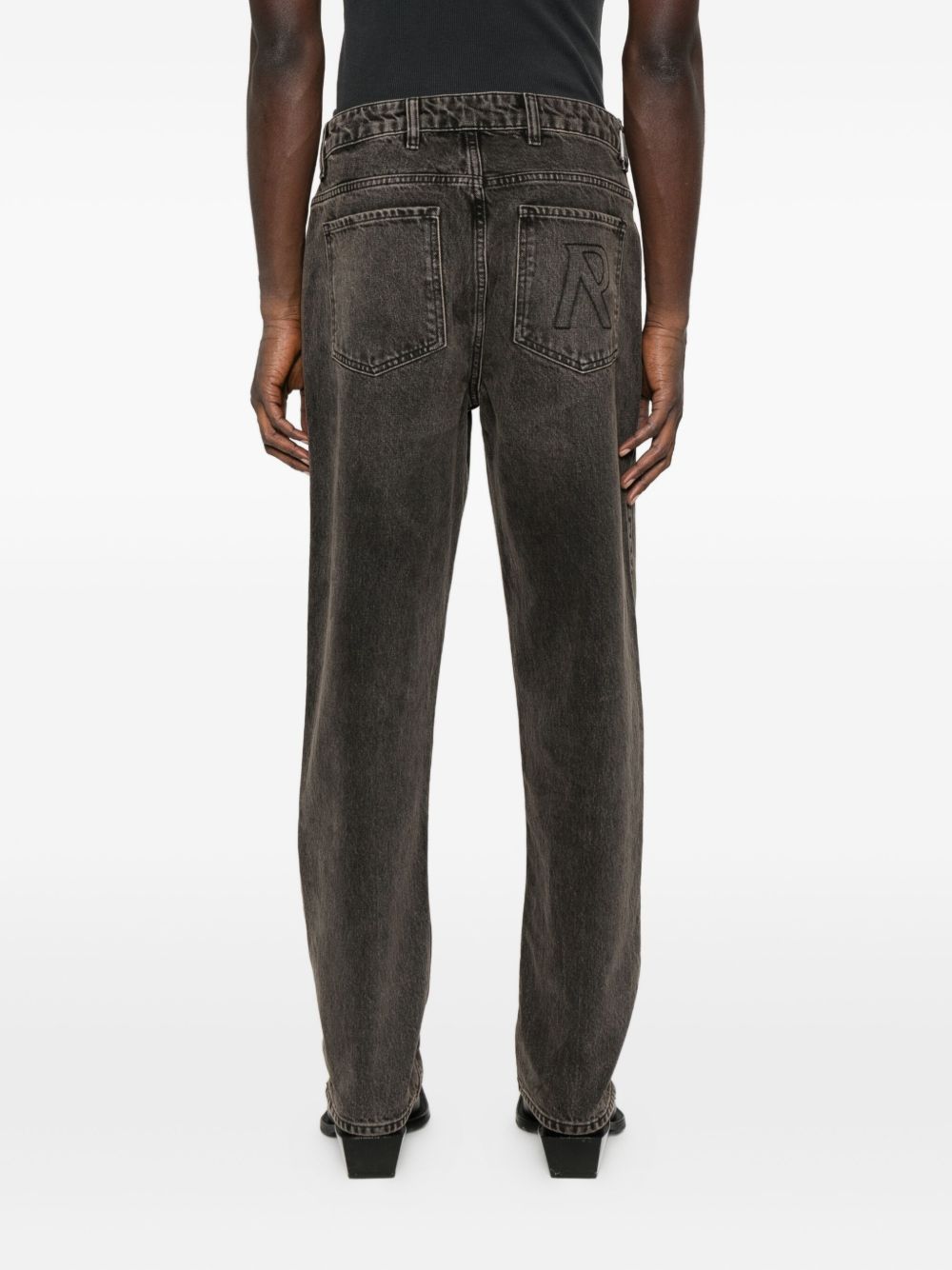 Jeans con zip in nero Represent - uomo 
