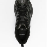 Sneakers storm runner con lacci in nero 