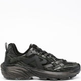 Sneakers storm runner con lacci in nero 