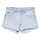 Pantaloncini in denim con bordi sfilacciati in blu Re/done - donna 