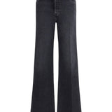Jeans a vita alta in nero Re/done - donna 