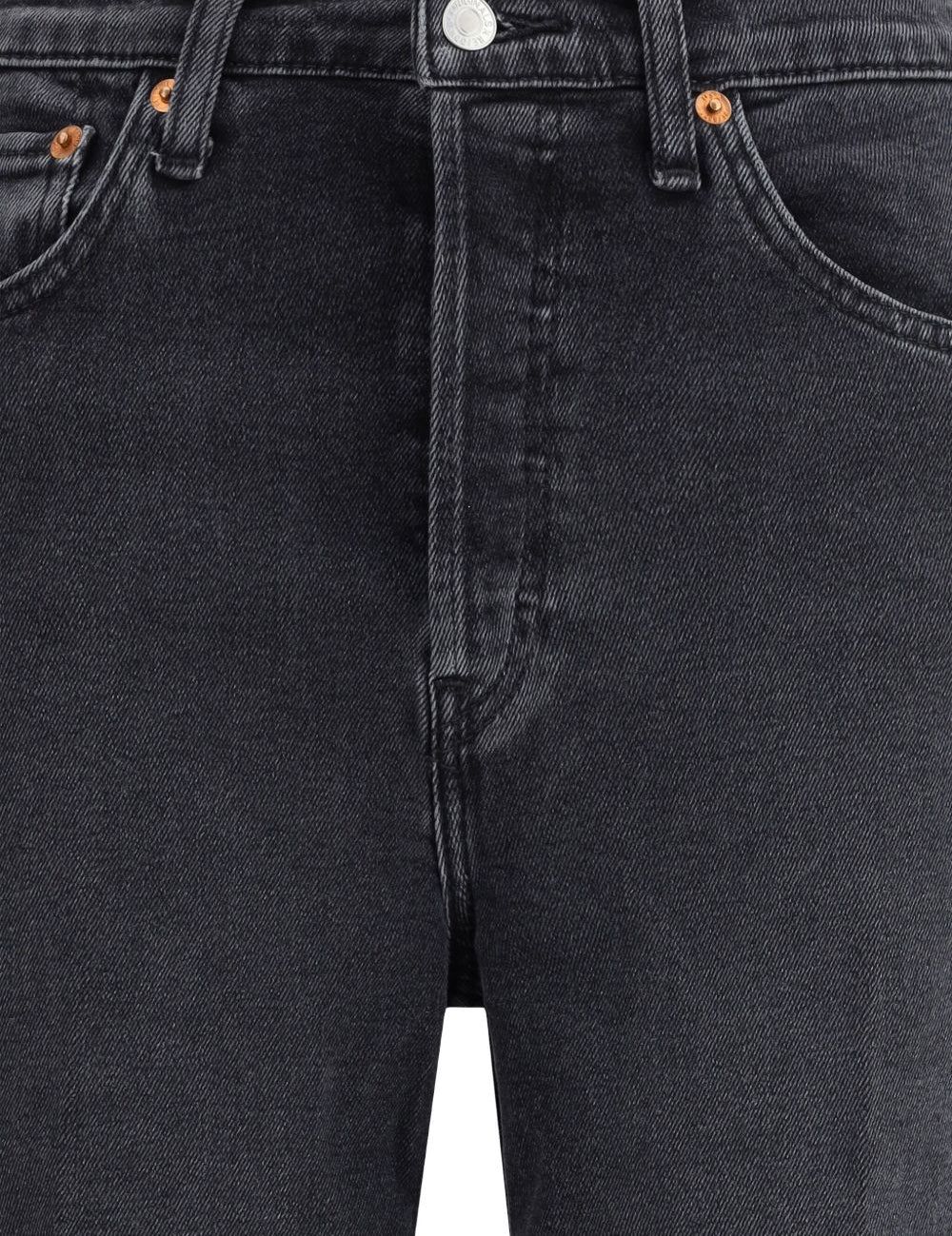 Jeans a vita alta in nero Re/done - donna 