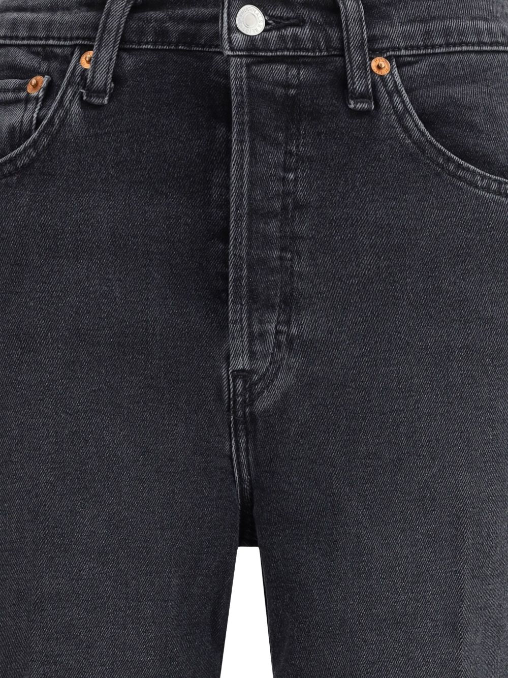Jeans a vita alta in nero Re/done - donna 