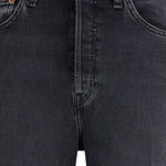 Jeans a vita alta in nero Re/done - donna 