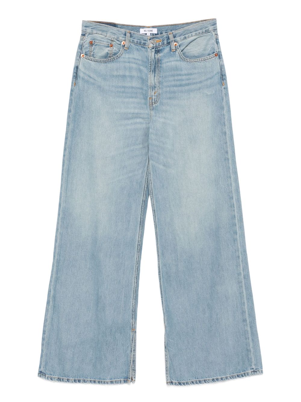 Jeans a gamba ampia con cinque tasche in blu Re/done - donna 