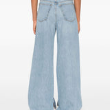 Jeans a gamba ampia con cinque tasche in blu Re/done - donna 