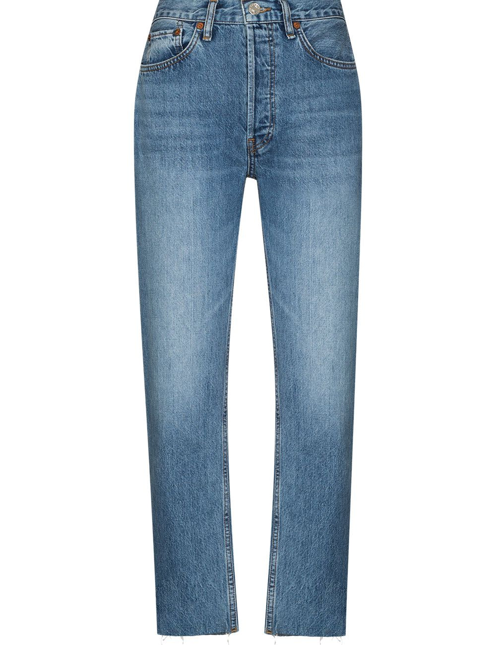 Jeans cropped a tubo di stufa in blu Re/done - donna 