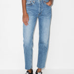 Jeans cropped a tubo di stufa in blu Re/done - donna 
