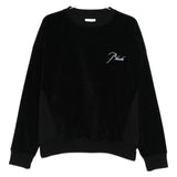 Felpa con logo e ricamo in nero Rhude - uomo 