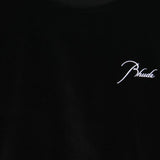Felpa con logo e ricamo in nero Rhude - uomo 