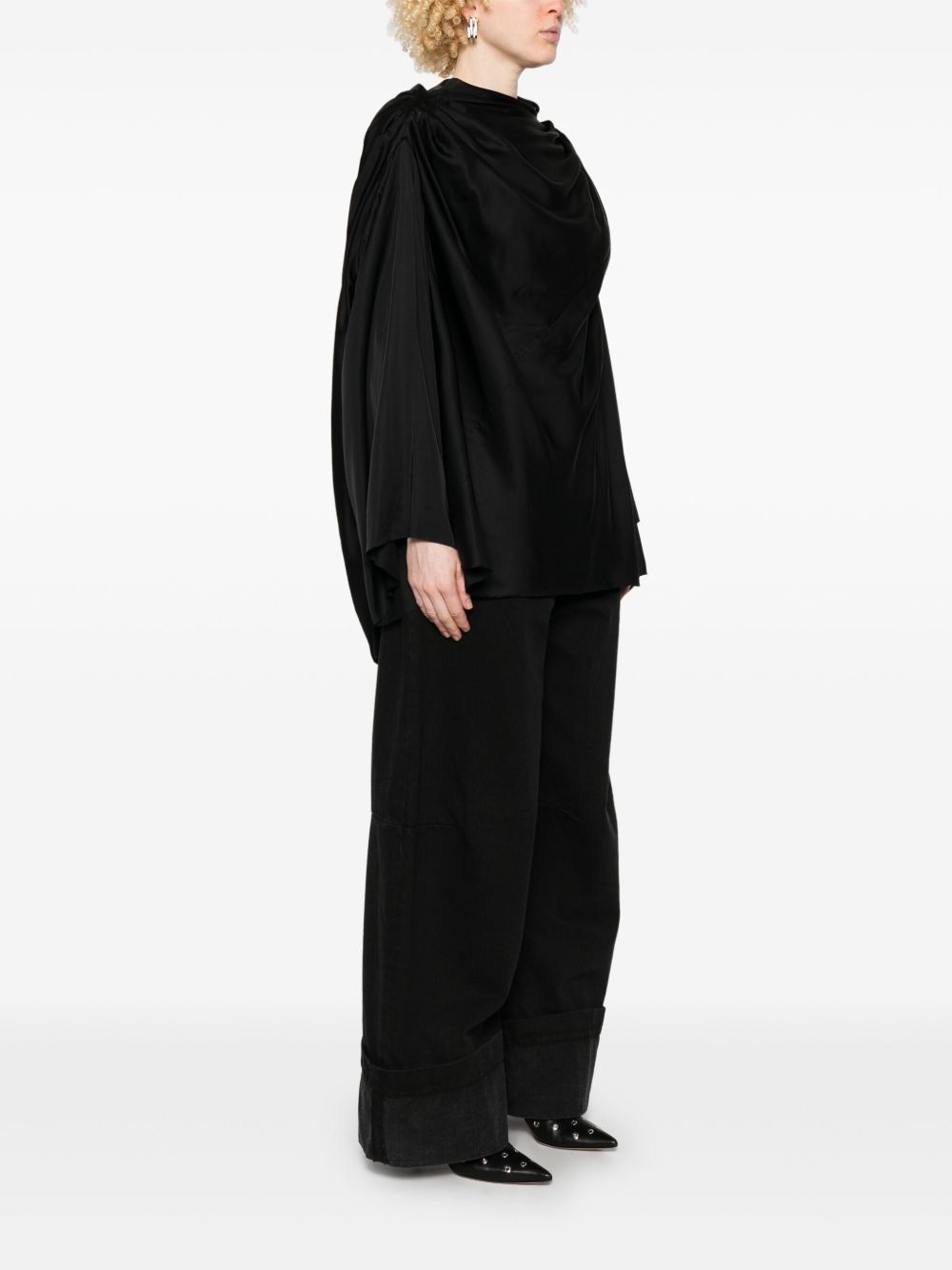 Top Claudette in nero Rick Owens - donna 