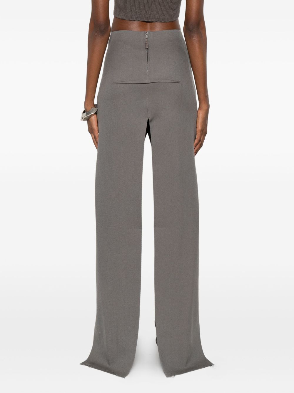 Gonna lunga con spacco in grigio Rick owens - donna 