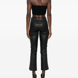 Top a fascia a costine sottili in nero Rick owens - donna 