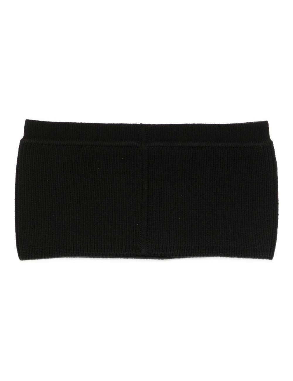 Top a fascia a costine sottili in nero Rick owens - donna 