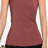 Top stile bando con zip sul retro in rosa Rick owens - donna 