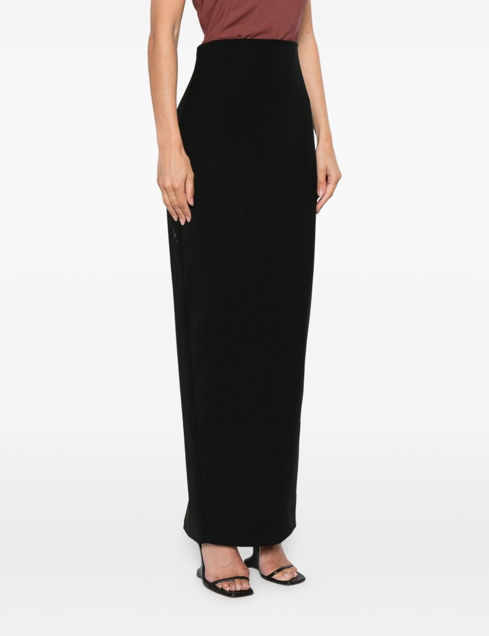 Gonna a vita alta in nero Rick owens - donna 