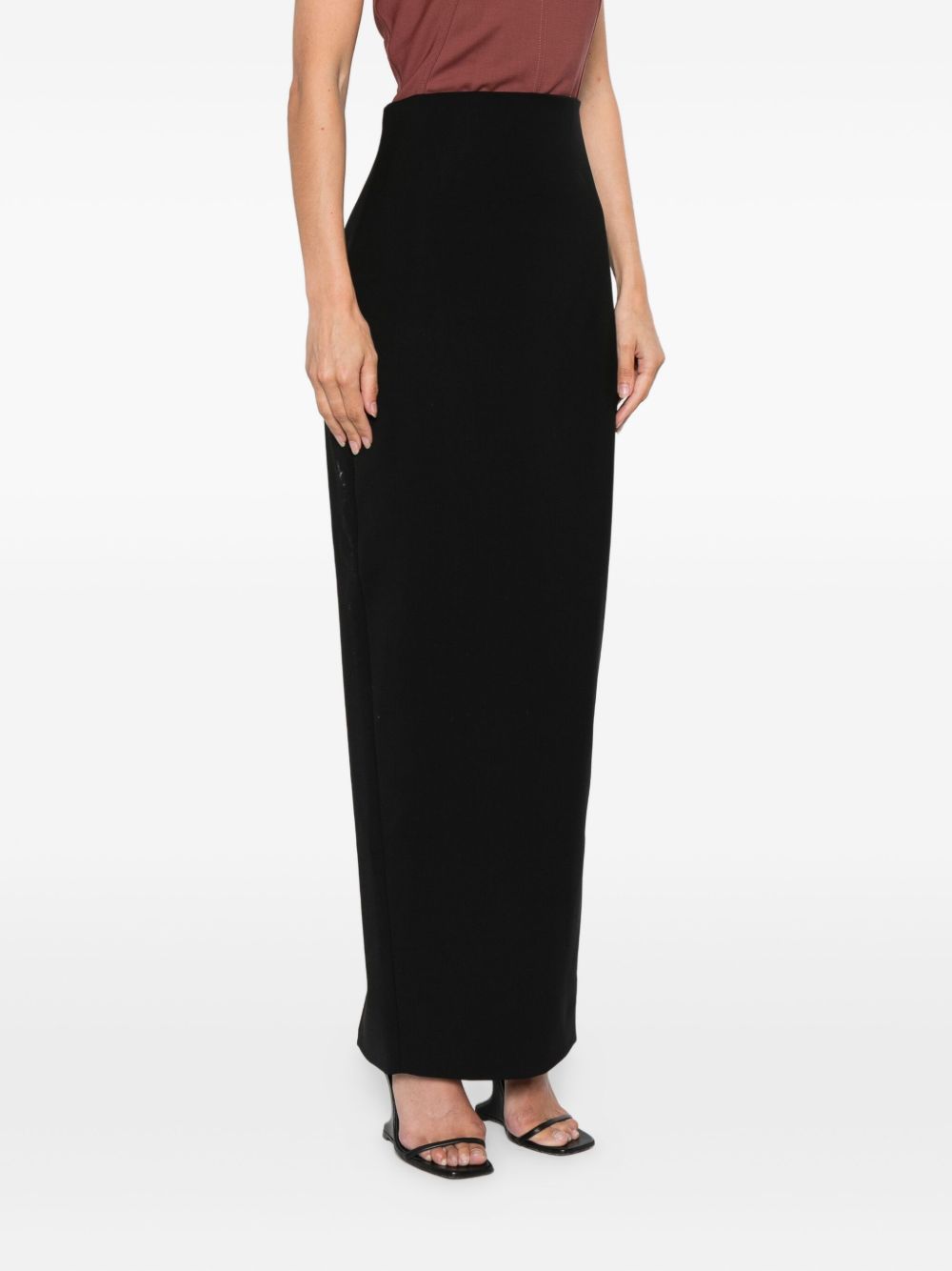 Gonna a vita alta in nero Rick owens - donna 