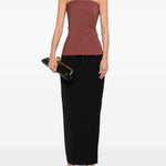 Gonna a vita alta in nero Rick owens - donna 