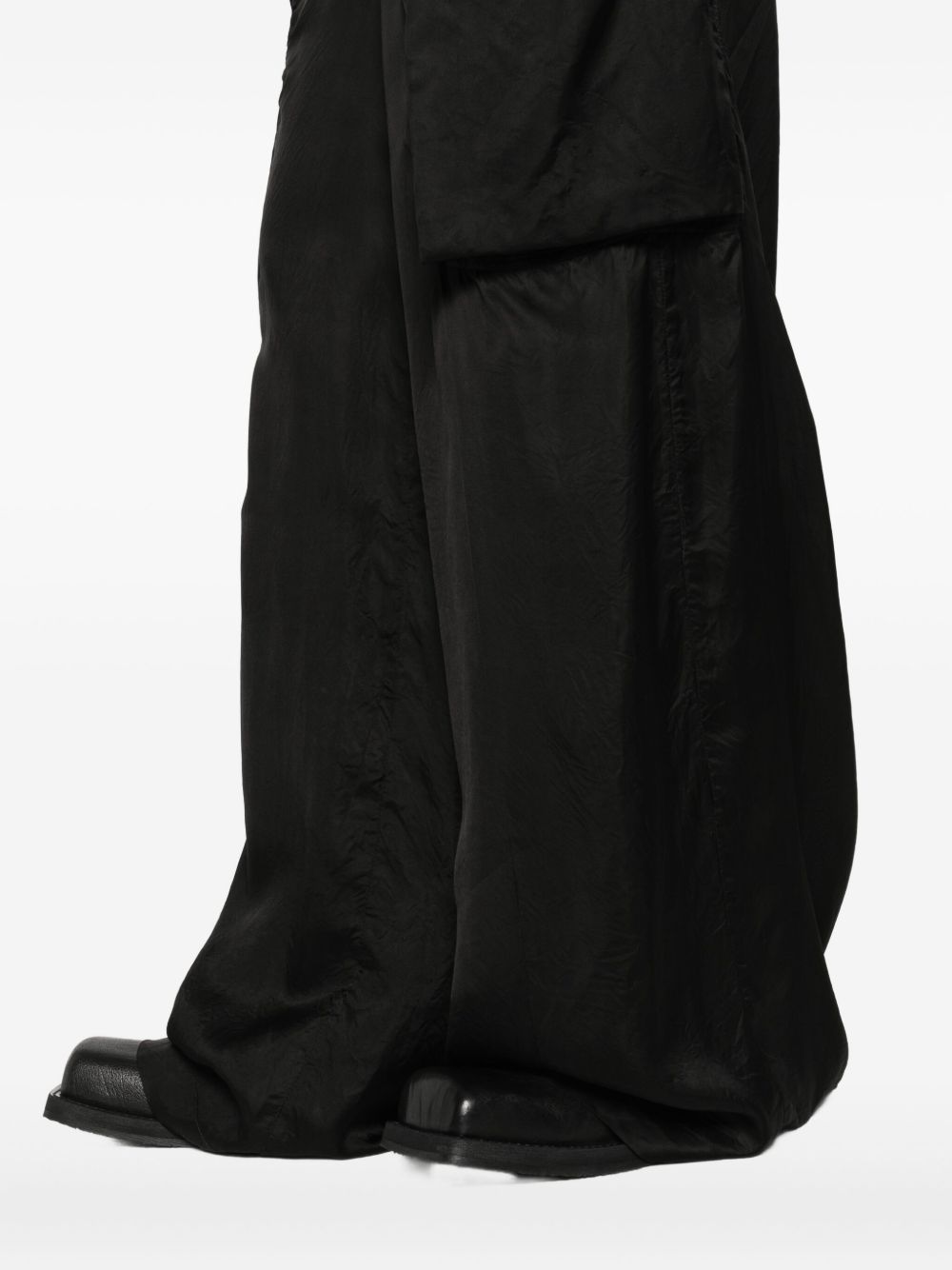 Pantaloni con tasche cargo in nero Rick owens - donna 