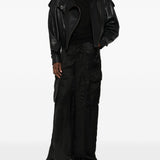 Pantaloni con tasche cargo in nero Rick owens - donna 