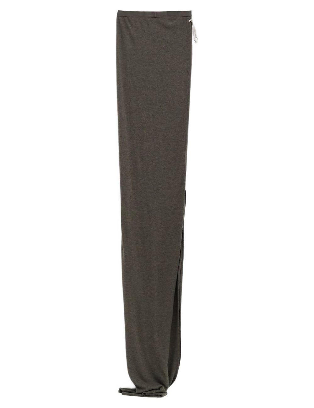 Gonna maxi edfu in verde Rick owens - donna 