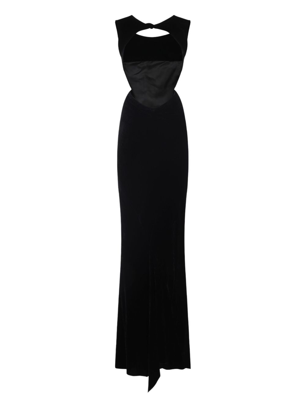 Abito con dettaglio cut-out in nero Rick owens - donna 