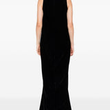 Abito da sera in velluto in nero Rick owens - donna 