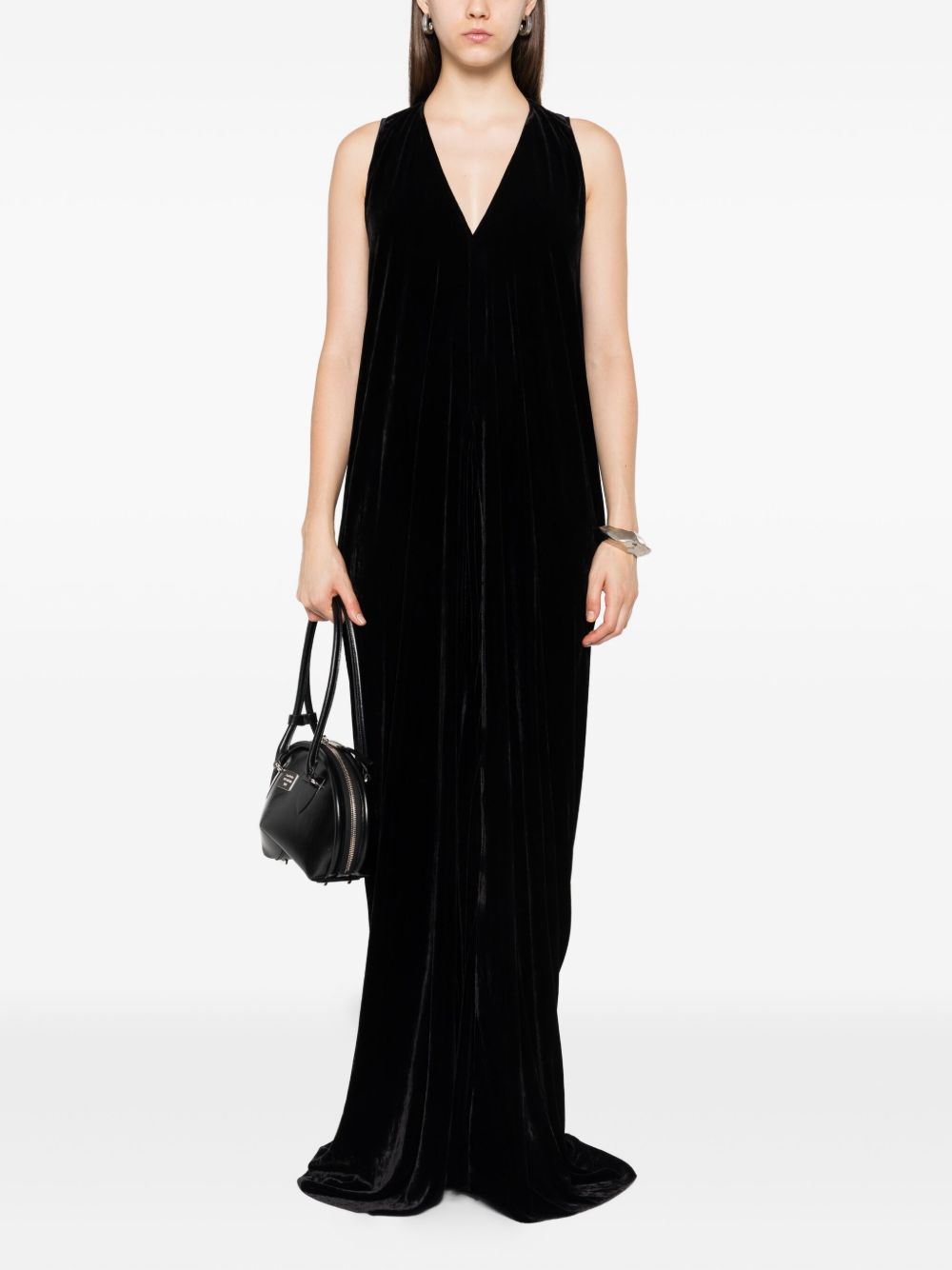 Abito da sera in velluto in nero Rick owens - donna 