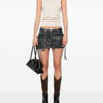 Canotta a coste  in beige Rick owens - donna 